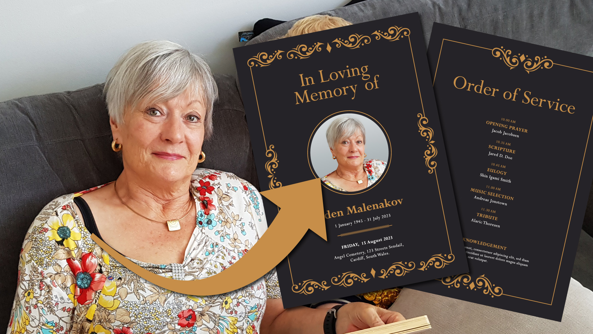 Funeral Order of Service Printing & Photo Editing Printing Solutions